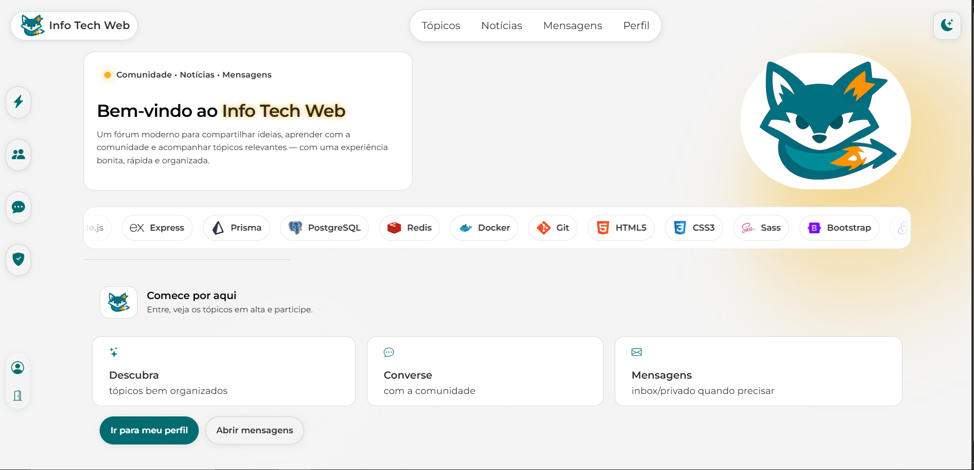Project preview for Info Tech Web